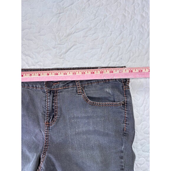 I Jeans by Buffalo Grey Wash Denim Distressed Skinny Jeans size 14 - Picture 4 of 7